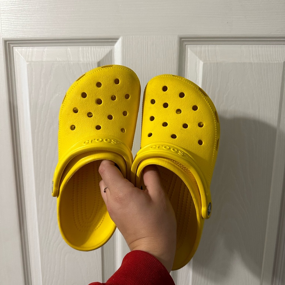 Yellow crocs